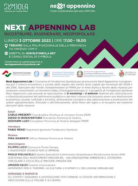 next appennino lab 3 ottobre 2022