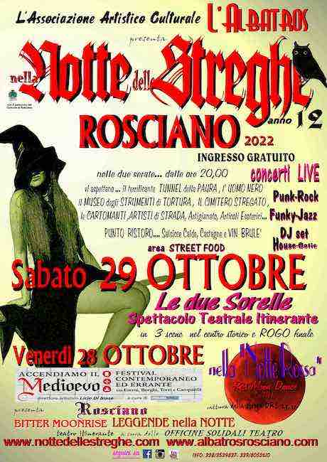 nella notte dell streghe rosciano 2022
