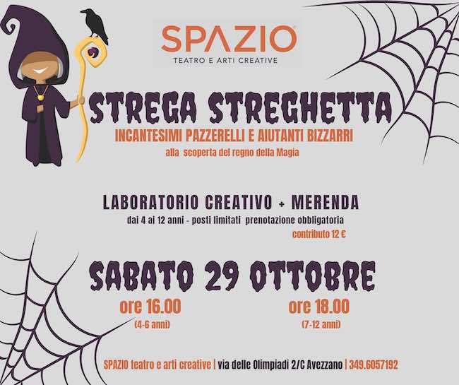 strega streghetta 29 ottobre 2022