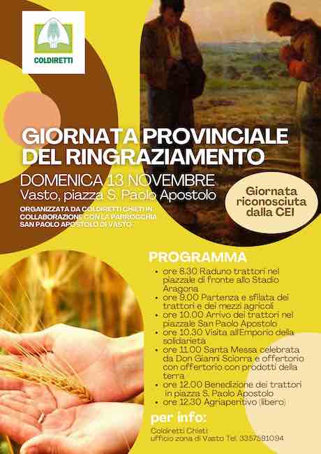 giornata ringraziamento 13 novembre 2022