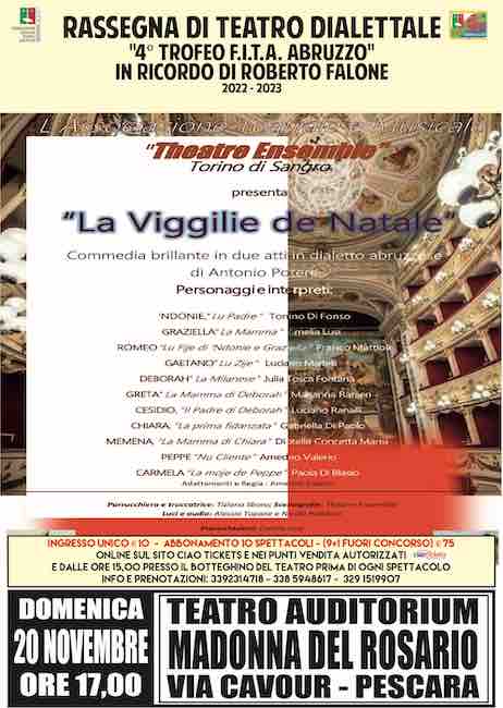la viggilie de natale 20 novembre 2022