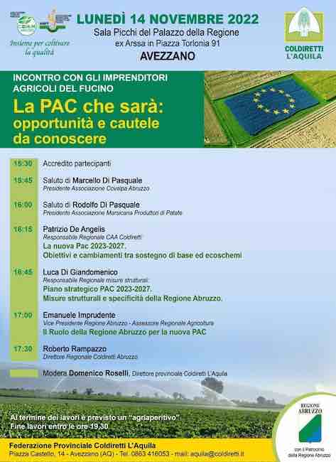 pac incontro avezzano 14 novembre 2022