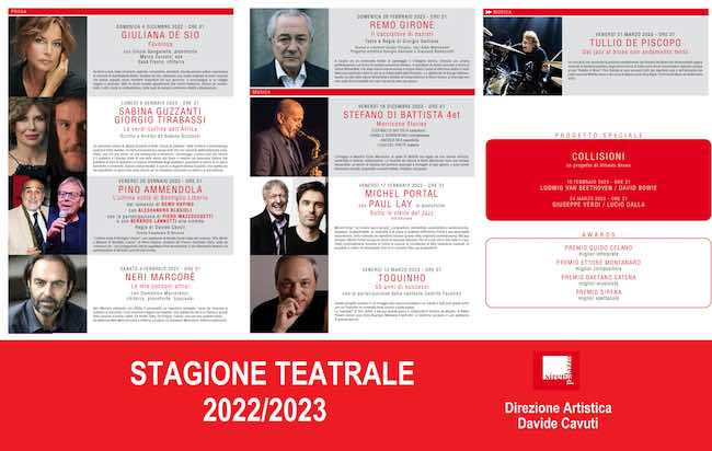 programma stagione teatrale sirena 22-23