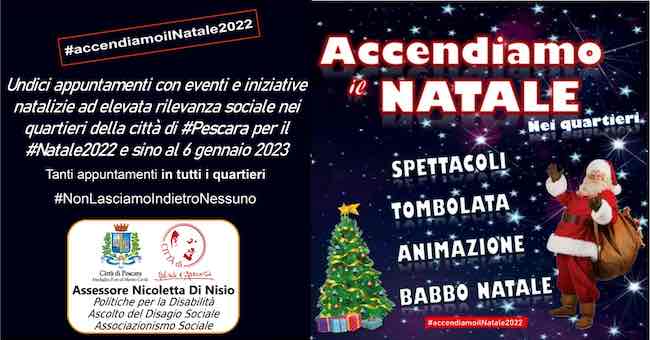 accendiamo natale 2022 quartieri