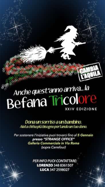 befana tricolore 2023