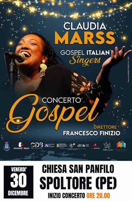 claudia marss gospel spoltore 30 dicembre 2022