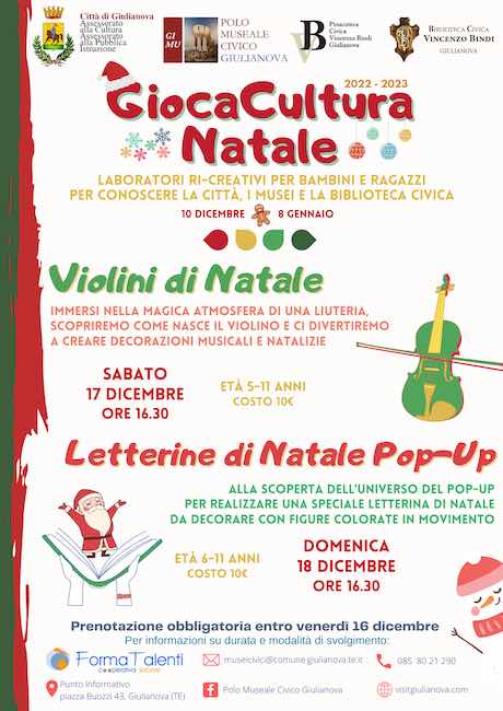 GiocaCultura Natale 17-18 dicembre 2022