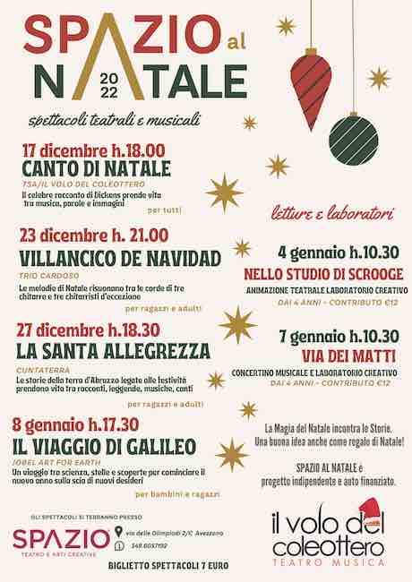spazio al natale 2022 avezzano