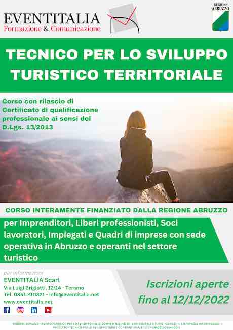tecnico sviluppo turistico territoriale