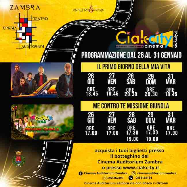 film zambra 26-31 gennaio 2023