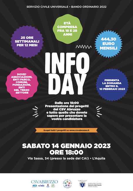 info day csv abruzzo 10 febbraio 2023