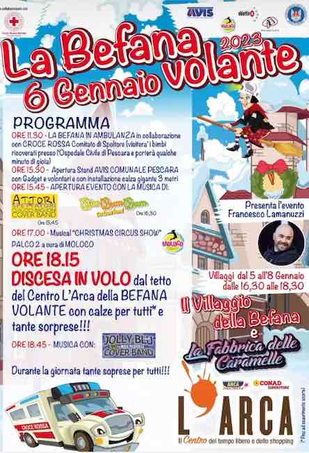 la befana 6 gennaio volante