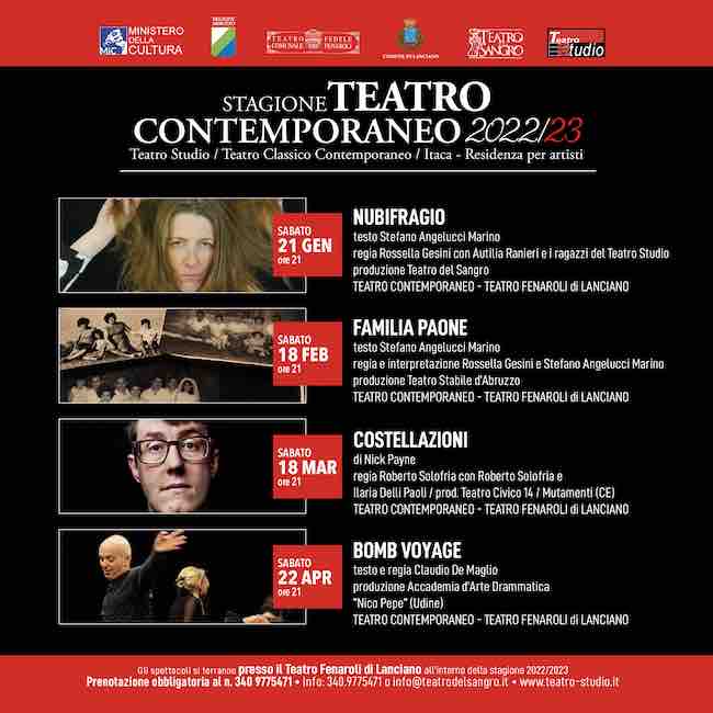 stagione teatro contemporaneo 2022-23