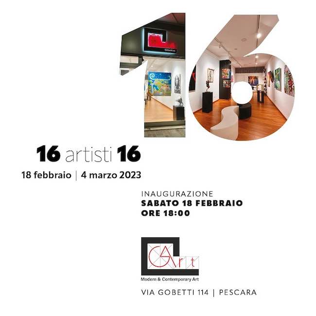locandina 16 artisti 16