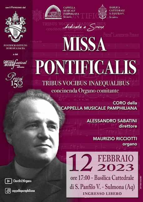 missa pontificalis 12 febbraio 2023