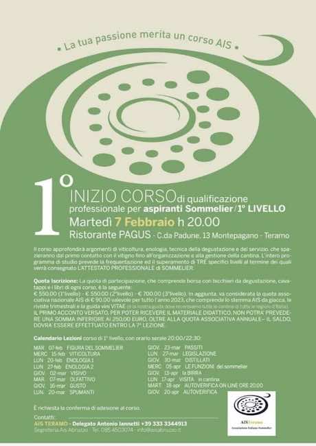 montepagano corso qualificazione-professionale-per-aspiranti sommelier 1° livello