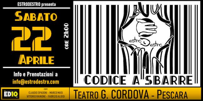 codice a sbarre 22 aprile 2023