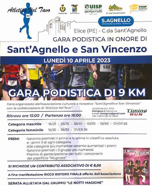 gara podistica s. agnello - s. vincenzo 2023