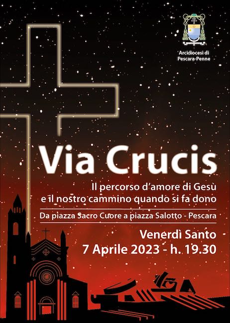 via crucis 7 aprile 2023