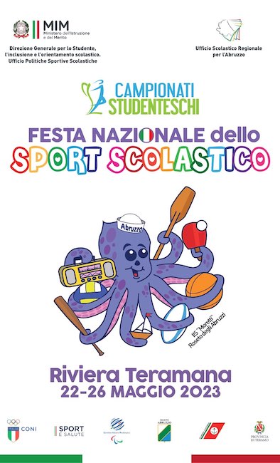 logo festa nazionale sport scolastico riviera teramana 2023