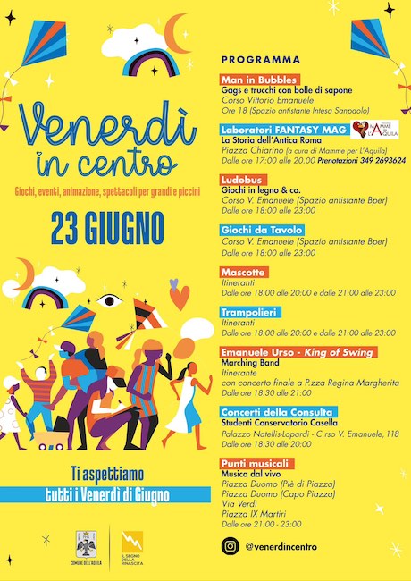 venerdi in centro 23 giugno 2023