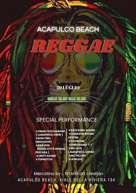 reggae acapulco pescara 29 luglio 2023