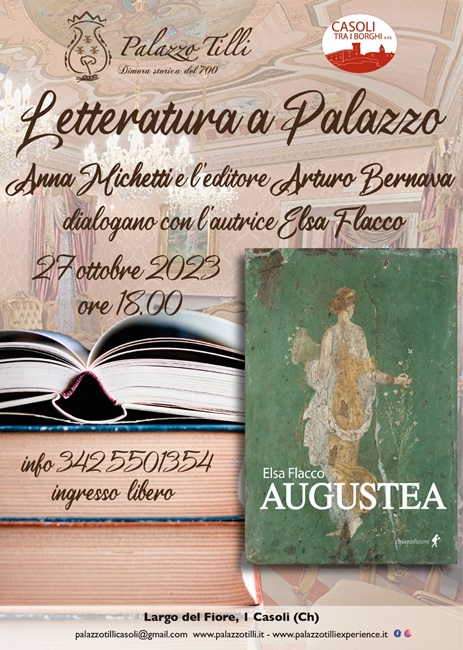 Locandina presentazione libro Augustea a Palazzo Tilli