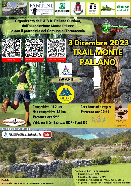 Trail Monte Pallano 03122023 locandina