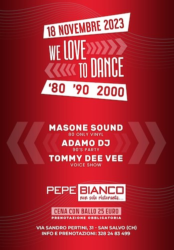 pepebianco dance 18 novembre 2023