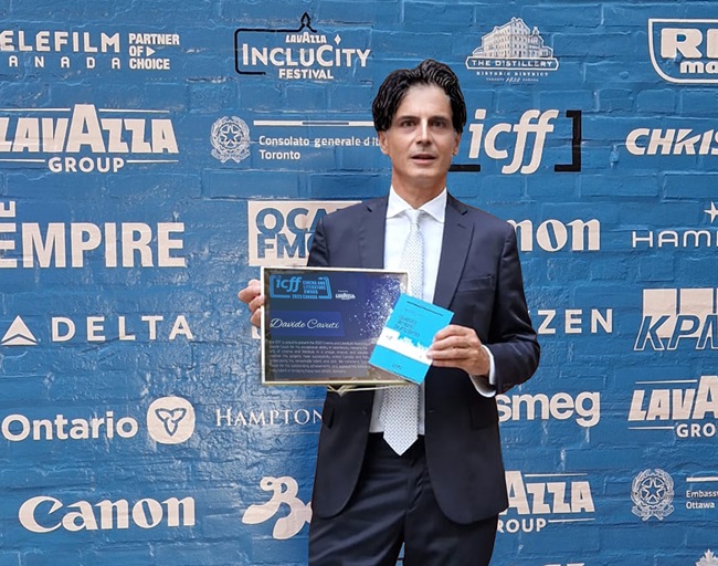 Davide Cavuti premiato a Toronto al Film Festival 2023 per il lavoro su Flaiano