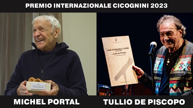 Michel Portal e Tullio De Piscopo con il Premio Cicognini 2023