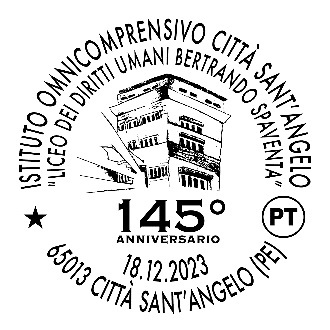 annullo filatelico 145 anni liceo spaventa