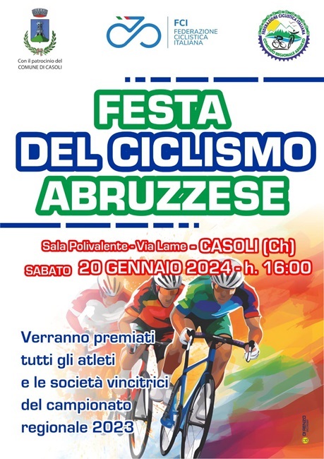 Festa del Ciclismo Abruzzese FCI 20012024 locandina