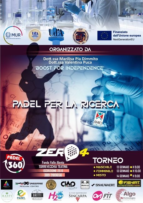 Locandina - Padel per la Ricerca