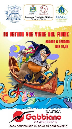 befana fiume pescara 2024