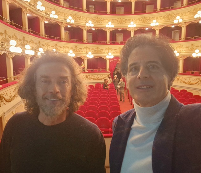 foto A Alessio Boni e il maestro Davide Cavuti
