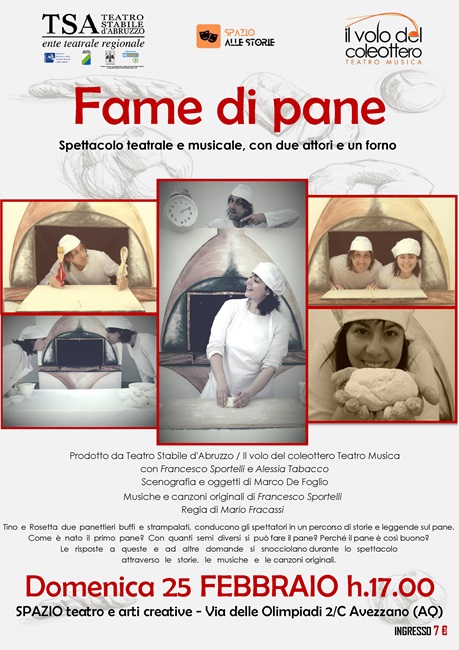 FAME DI PANE - Locandina Spazio 25 FEBBRAIO 2024