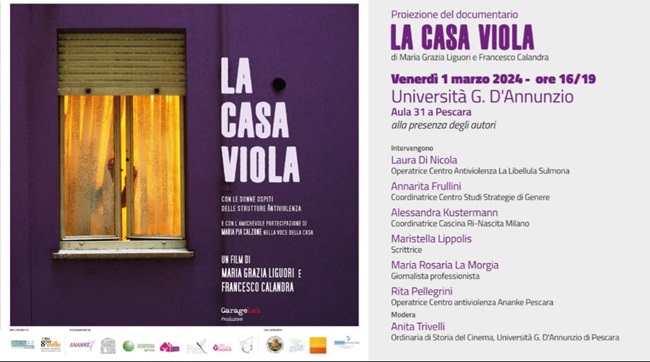 Locandina - La Casa Viola, 1 marzo