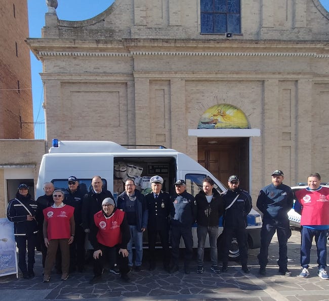 donazione caritas befana del vigile