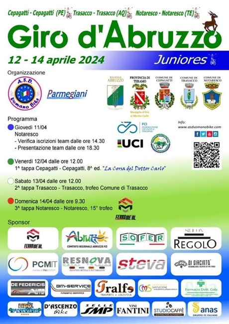 Giro d'Abruzzo juniores 12-13-14042024 locandina ufficiale