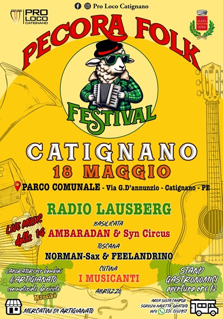 pecora folk festival catignano