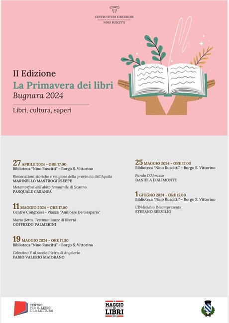 CALENDARIO PRIMAVERA DEI LIBRI