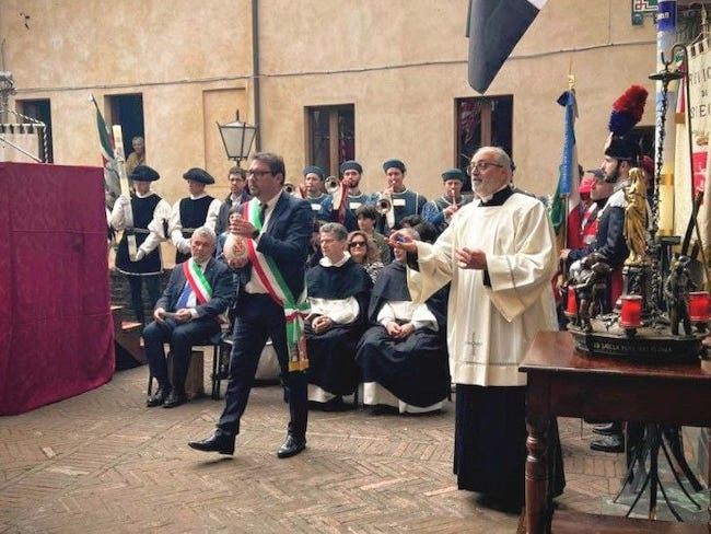 D'Alberto alle Celebrazioni di Santa Caterina a Siena