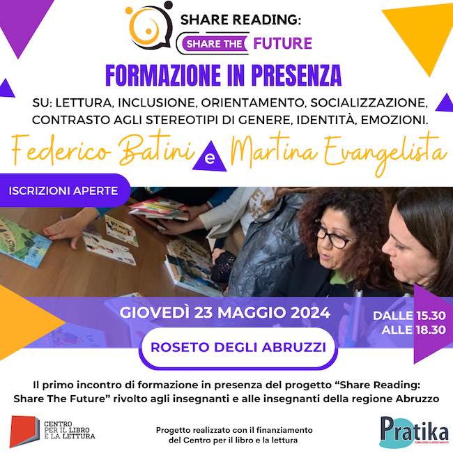 progetto share reading 23 maggio 2024