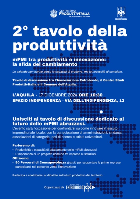 Secondo tavolo della produttività