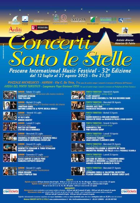 concerti sotto le stelle 2025