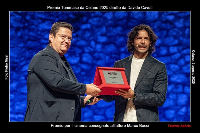 Marco Bocci riceve il Premio Tommaso da Celano