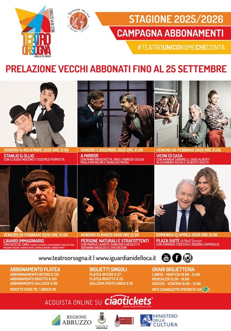 Teatro Orsogna 2025-2026