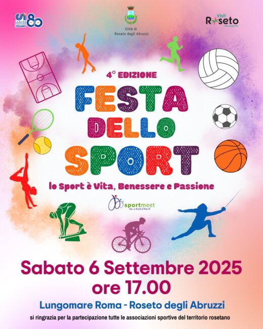 locandina festa sport
