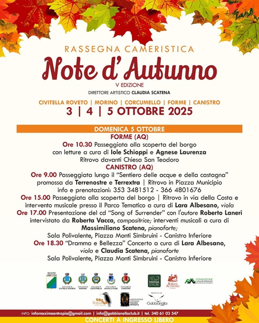 Note d'autunno - Canistro